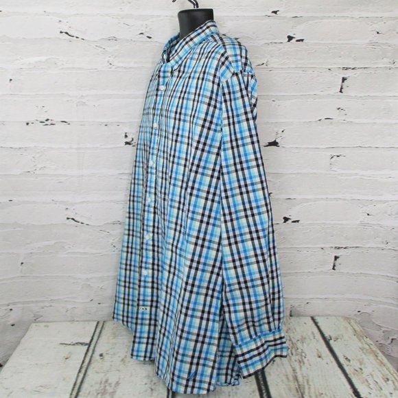 Nautica Career Casual Cotton Plaid Shirt - Picture 4 of 6